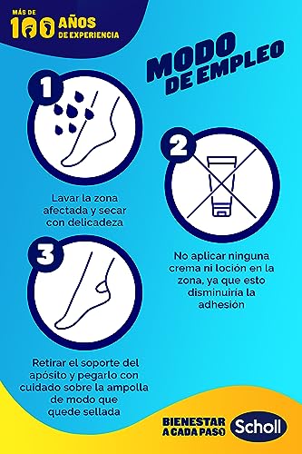 Miniatura 6 de Dr. Scholl's Apósitos para Ampollas en Dedos x6 - Alivio Instantáneo y Cicatrización Rápida - Impermeables y Transpirables - Tamaño Pequeño (Paquete de 2)