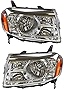 For Honda Pilot Headlight Assembly 2009 2010 2011 Pair Driver and Passenger Side | CAPA Certified | HO2518125 + HO2519125