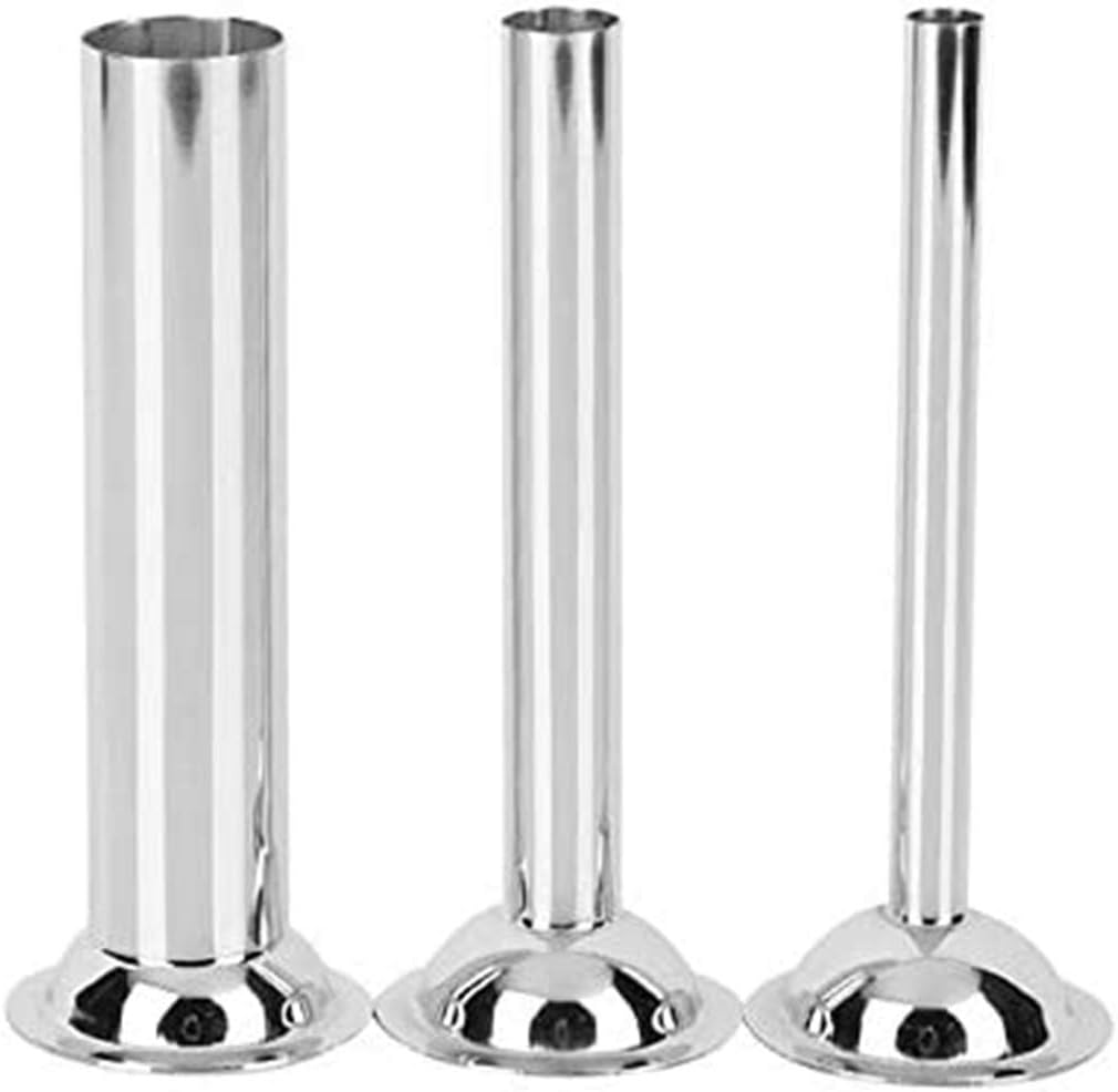 Stuffing Tubes, LiebHome Stainless Steel Funnels Attachment for Manual Sausage Stuffer, for #32 Food Grinders (Set of 3)