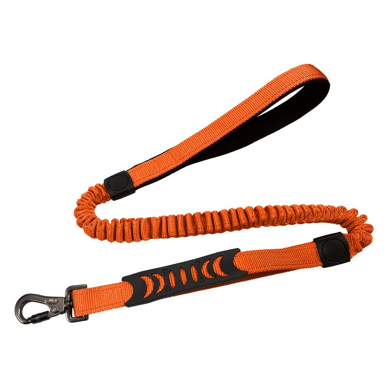PETANGEL Bungee Dog Lead with Soft Padded Handle,Adjustable Anti-Pull Dog Leash,Strong Reflective Thread Dog Leads with Traffic Handle for Medium Large Dogs (Orange) (B09Y2YRZQ1) Amazon Price History, Amazon Price Tracker