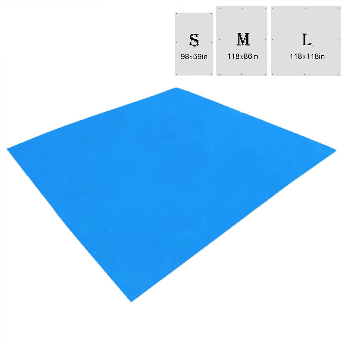 TRIWONDER Hammock Rain Fly Waterproof Tarp Camping Tent Footprint Ground Cloth Backpacking Tarp Camp Shelter Sunshade Mat for Outdoor Hiking Beach