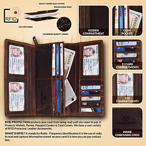 VALENCHI Wallet For Women - Small Leather Women's Wallet - Ladies Hand Clutch Purse - Travel - Credit Card Holder3