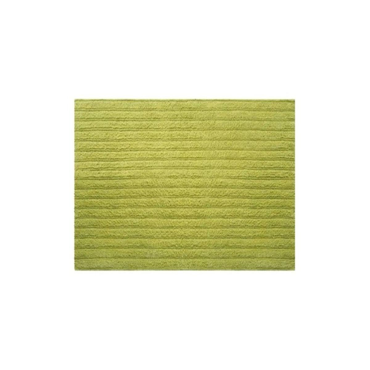 Spirella Benoa 1018678 Bath Mat Cotton 90 x 60 x 10 cm Light Green, 60 x 90 cm (Rectangular)