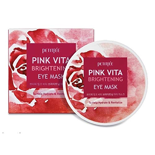 PETITFEE Pink Vita - Máscara para ojos (70 g, 30 pares) para ayudar a hidratar, revitalizar