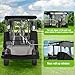 MASHELLY 2-Person Golf Cart Rain Enclosure for EZGO TXT/RXV | All-Weather Waterproof Driving Cover with 600D Fabric & 4-Side Clear PVC Windows | Windproof & Full Protection