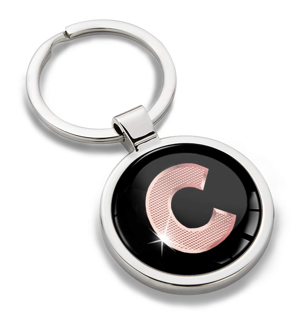 Biomar Labs Metal Keyring with 3D Domed Sticker Key Chain Men Women KK