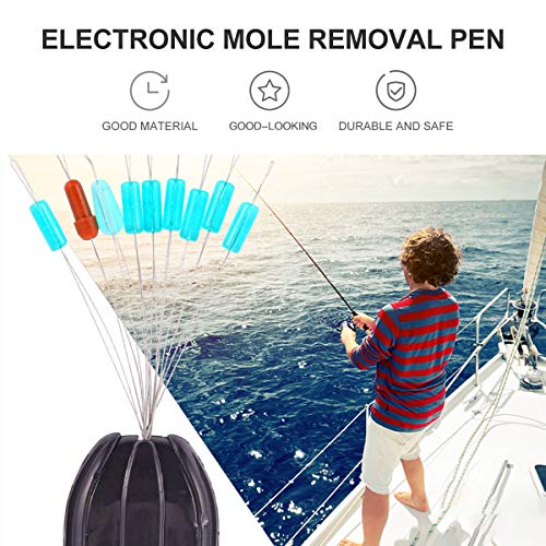 ABOOFAN 10pcs 7+ 2 feijões espaciais acessório de pesca bolas anti- emaranhadas para peixes espaciai