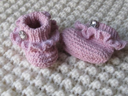 cute baby girl booties