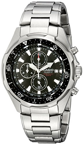 Casio Men's Chronograph AMW330D-1AV Stainless Steel Watch with Link Bracelet