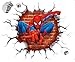 Spiderman 3D Pegatinas Spiderman Pegatinas Decorativas Pared Spiderman Pegatinas de Pared de Spiderman Para Niños Decoración de la Pared Stickers Spiderman