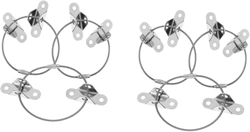 Miniatura 8 de Juego de 6 correas para muebles seguros a la pared, kit de correas antipuntas, anclajes a prueba de bebés, ancla de aparador para muebles