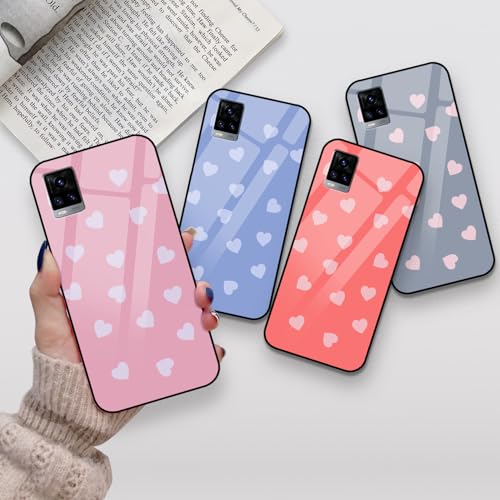 Image of COLORflow Back Cover Compatible with Vivo V20 | Heart Celestial Color Customized | Shockproof TPU Bumper with Camera Protection Back Cover Compatible with Vivo V20