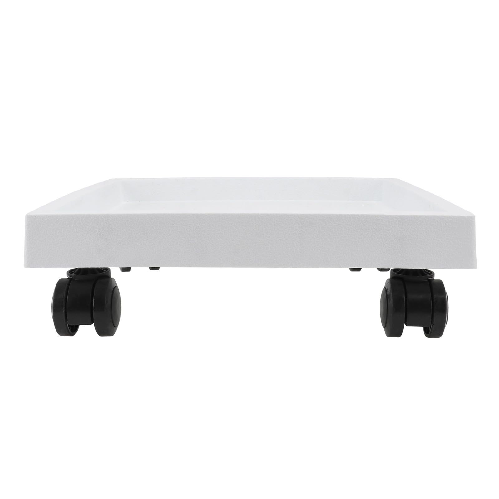 Plateau à roulettes blanc en résine pour pots de fleurs et plantes