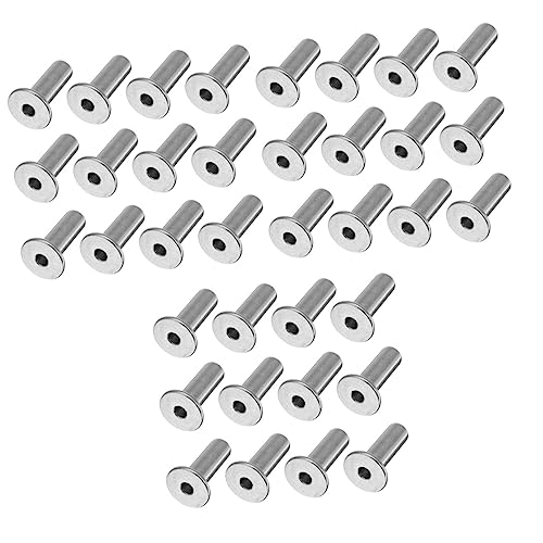 Mikikit 3sets Stainless Wire Rope Sleeves for Cable Railing Kit Deck Cable Protector DIY Balustrade Sleeve 20pcs*3