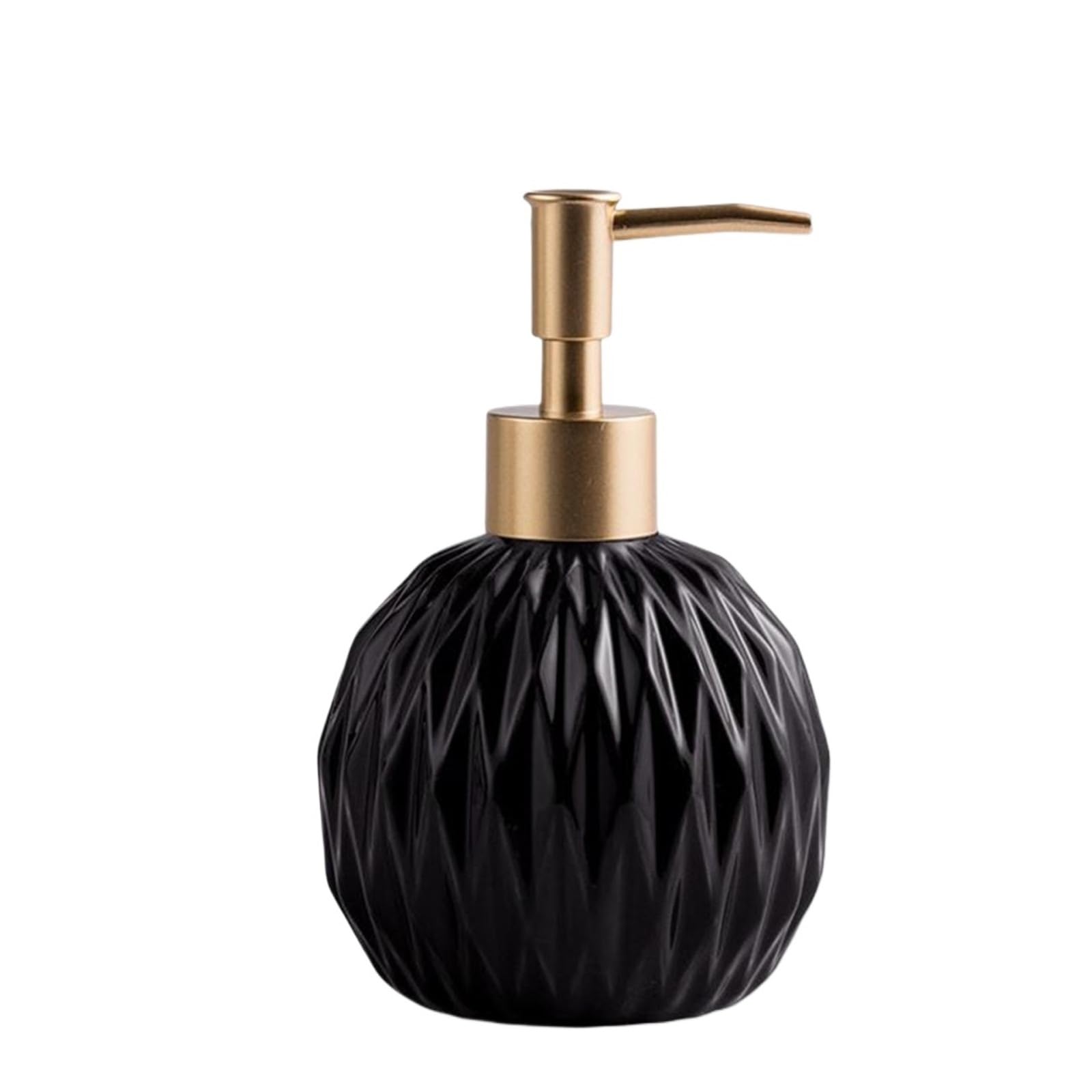Ceramic Soap Dispenser Ceramic Soap Dispenser Hand Pump Elegent for Hotel Lotion Shampoo(Black)