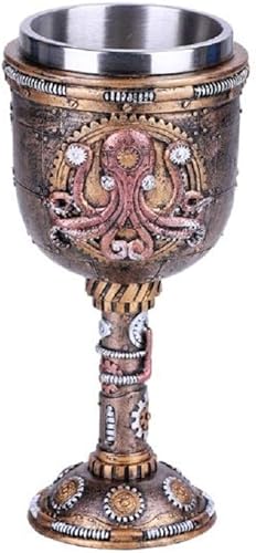 Steampunk Kraken Goblet Chalice Taza de vino Engranado Pulpo Nuevo