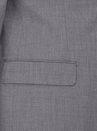 GN Luciano Men's Two Button 2 Piece Birdseye Suit Modern Fit Jacket Pant4