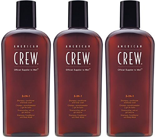 American Crew 3 in 1 Shampoo Conditioner & Bodywash 3 x 250ml = 750 ml