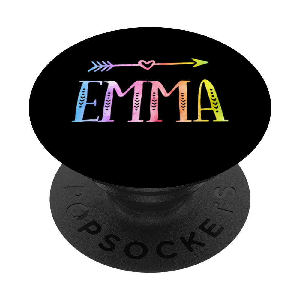 Amazon.com: Emma Gift Black Pastel Watercolor Heart Arrow Emma