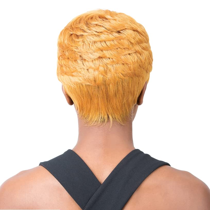 It's a Wig Iron Friendly, Fixie Cut Wigs with Wispy Bang, Long Nape for Full Cap Coverage - SUPER CUTE (ICE MINT)