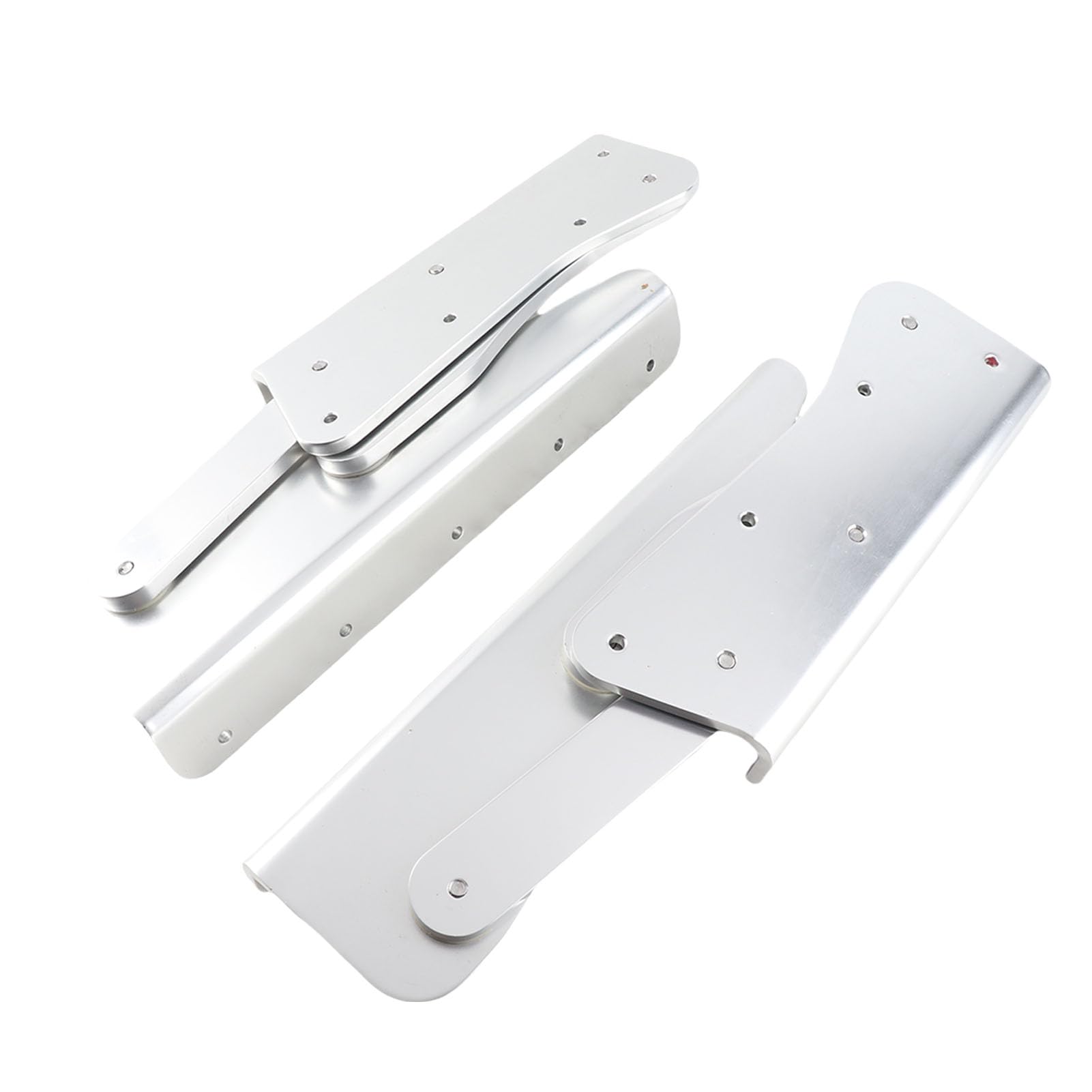 Drfeify Coppia Cerniere per Sedili Pieghevoli per Barche, Cerniera per Sedili Pieghevoli Marine in Lega di Alluminio Anodizzato Spessore 8 Mm Anti Pizzicamento Bordo Arrotondato Supporto per