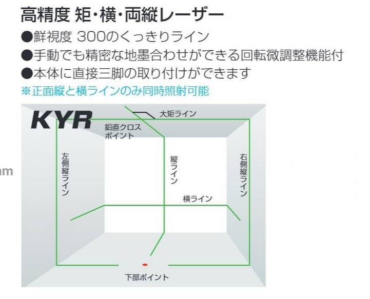 Amazon | タジマ(Tajima) レーザー墨出し器 KY矩&横 ゼロジー ZEROG