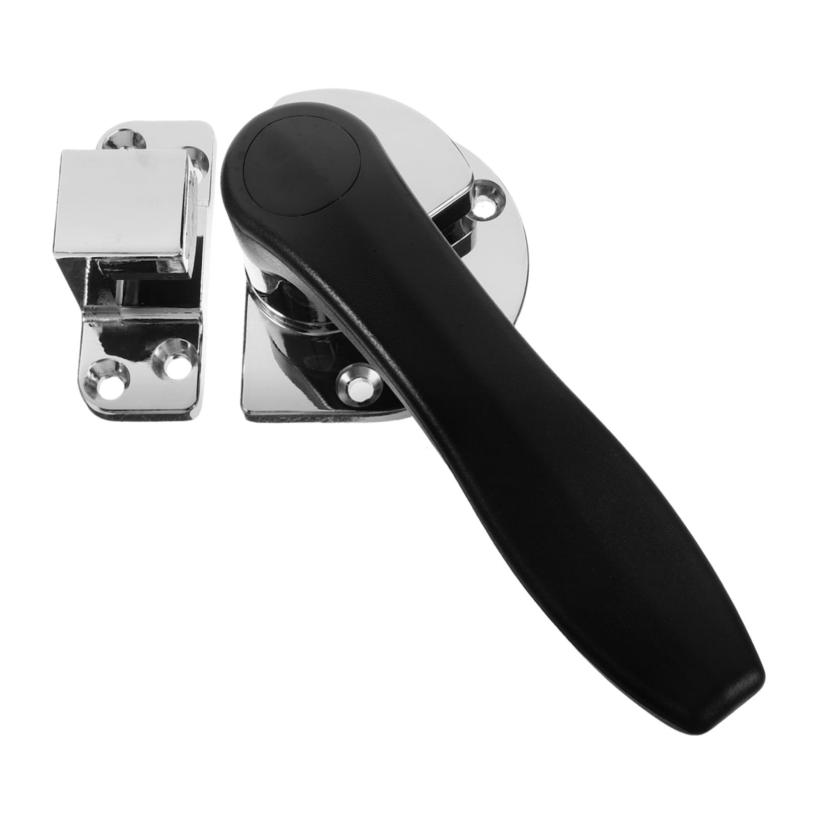 Uonlytech Manija para Puerta de Congelador Pestillo Metálico de Aleación de Zinc Resistente Acabado Pulido, Cierre Seguro para Puertas de Refrigerador y Gabinete de Vapor, Kit