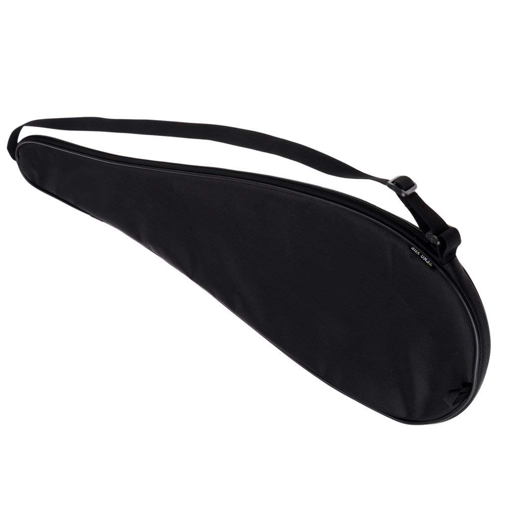 étanche Oxford Raquette de Squash Housse Sac avec Sangle réglable et résistant aux Chocs Coton légères Noir