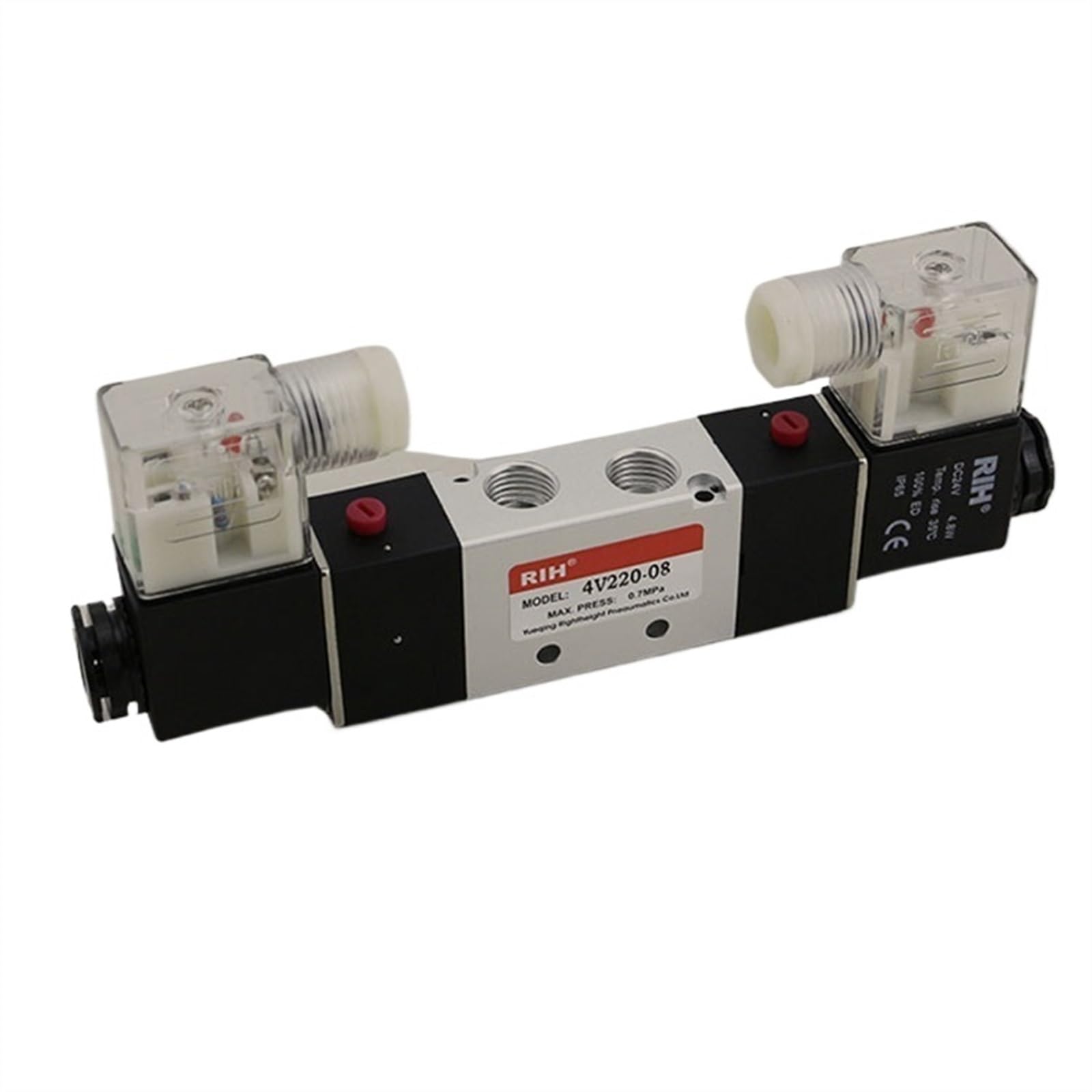 Électrovanne d'air G1/8 compacte 5 voies 2 positions 4V120-06 bobine DC12V stable