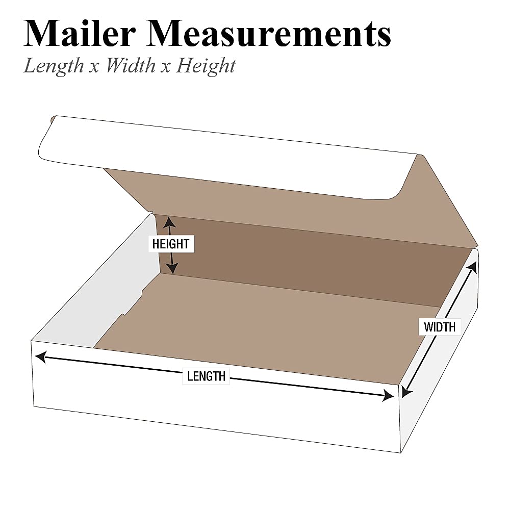 BOX USA Mailer Boxes Small 9"L x 6 1/2"W x 2 3/4"H 50-Pack - Corrugated Cardboard Box for Shipping, Moving, Mailing, Packing, Packaging and Storage