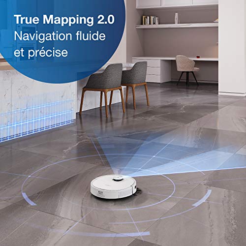 ECOVACS DEEBOT T9 Robot aspirateur Laveur avec Fonction de Nettoyage, 3000 PA, détection d’Obstacles 3D, Robot aspirateur avec Batterie 175 Min, Alexa, Blanc - Image 4