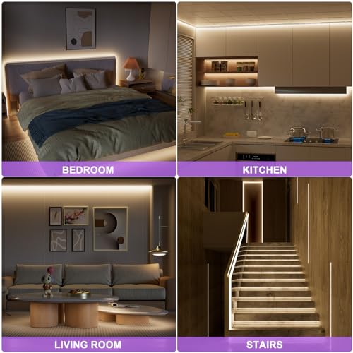 Tira LED MIWISE COB 20ft 4000K Dimmable con Controlador miniatura 7