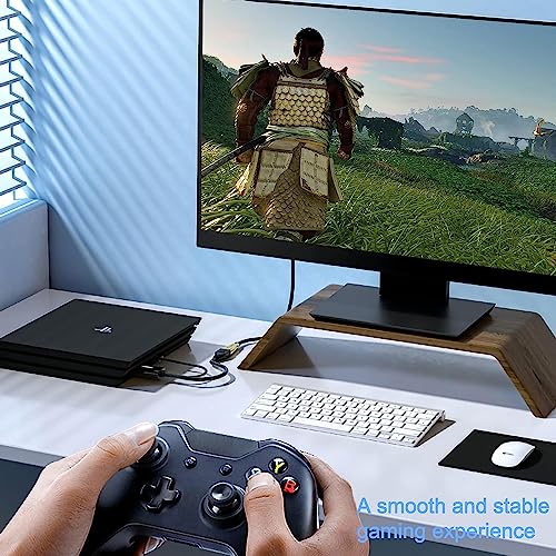 Image of MICROWARE HDMI to DisplayPort Adapter with USB Power, 4K X 2K HDMI Male to DP Female Adapter Compliant with Xbox One /PS4 /P5