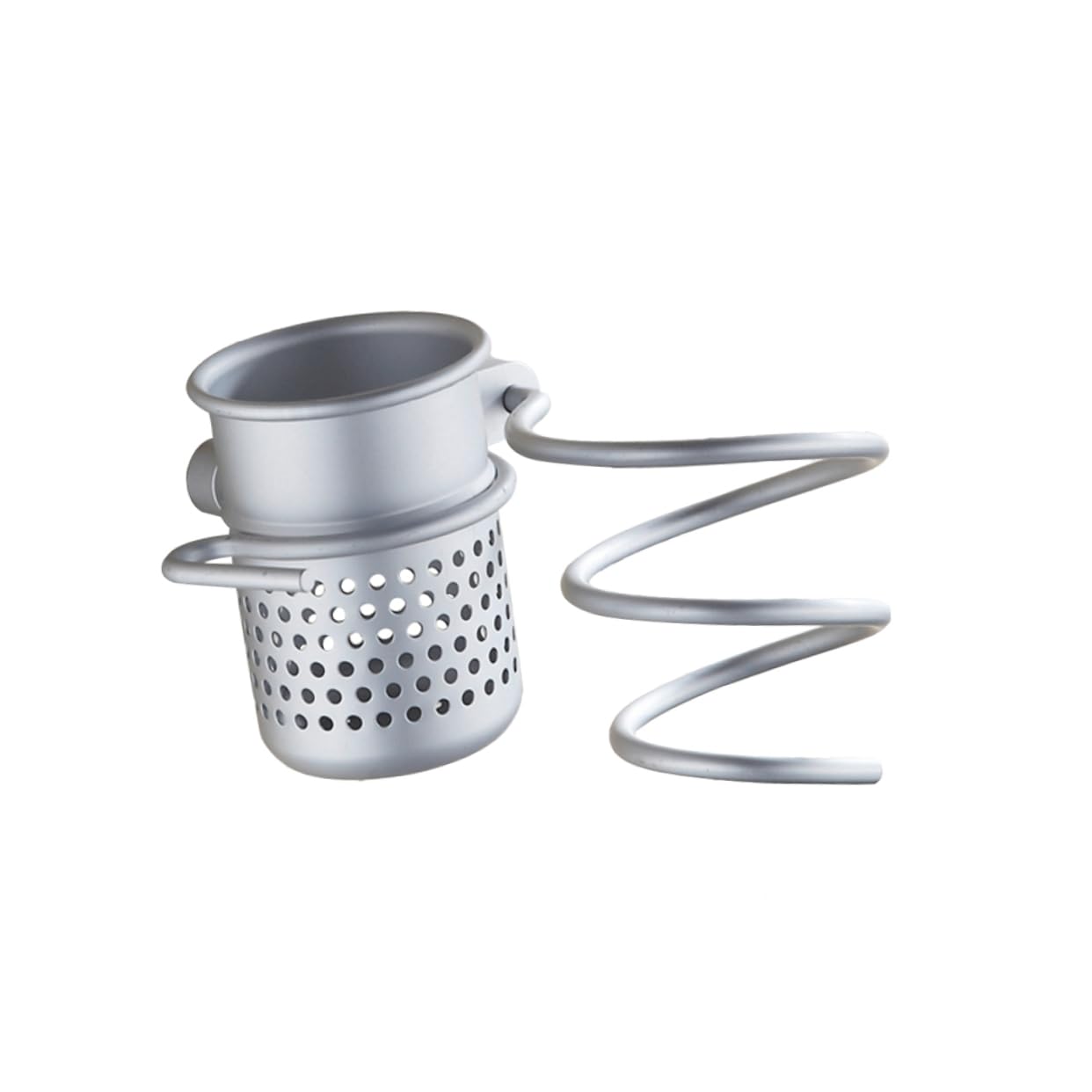 GOOHOCHY Bathroom Storage Rack Hair Dryer Holder Dryer and Straightener Holder Hooks Wall Mount Spiral Suction Cups