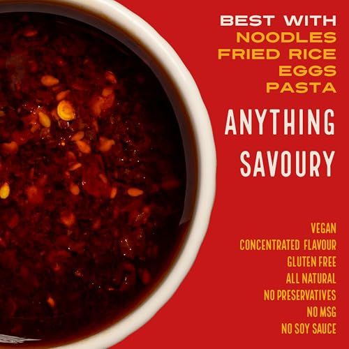 Image of RAMANO'S Fiery OG Chilli Oil 240 Gms, Extra Hot and Spicy with 5 Hand-Picked Chillies, Intense Sichuan Peppercorn Heat for Spice Lovers, Perfect for Stir-Fries, Marinades, Fried rice, Pizza & Pasta