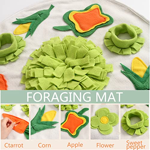 Hileyu Meerschweinchen Futtersuche Futtermatte Schnüffelmatte Kaninchen Spielzeug Langeweile Brecher Polarfleece Schnüffel Unterlage Futtermatte für Kaninchen Hasen Meerschweinchen Welpen Frettchen