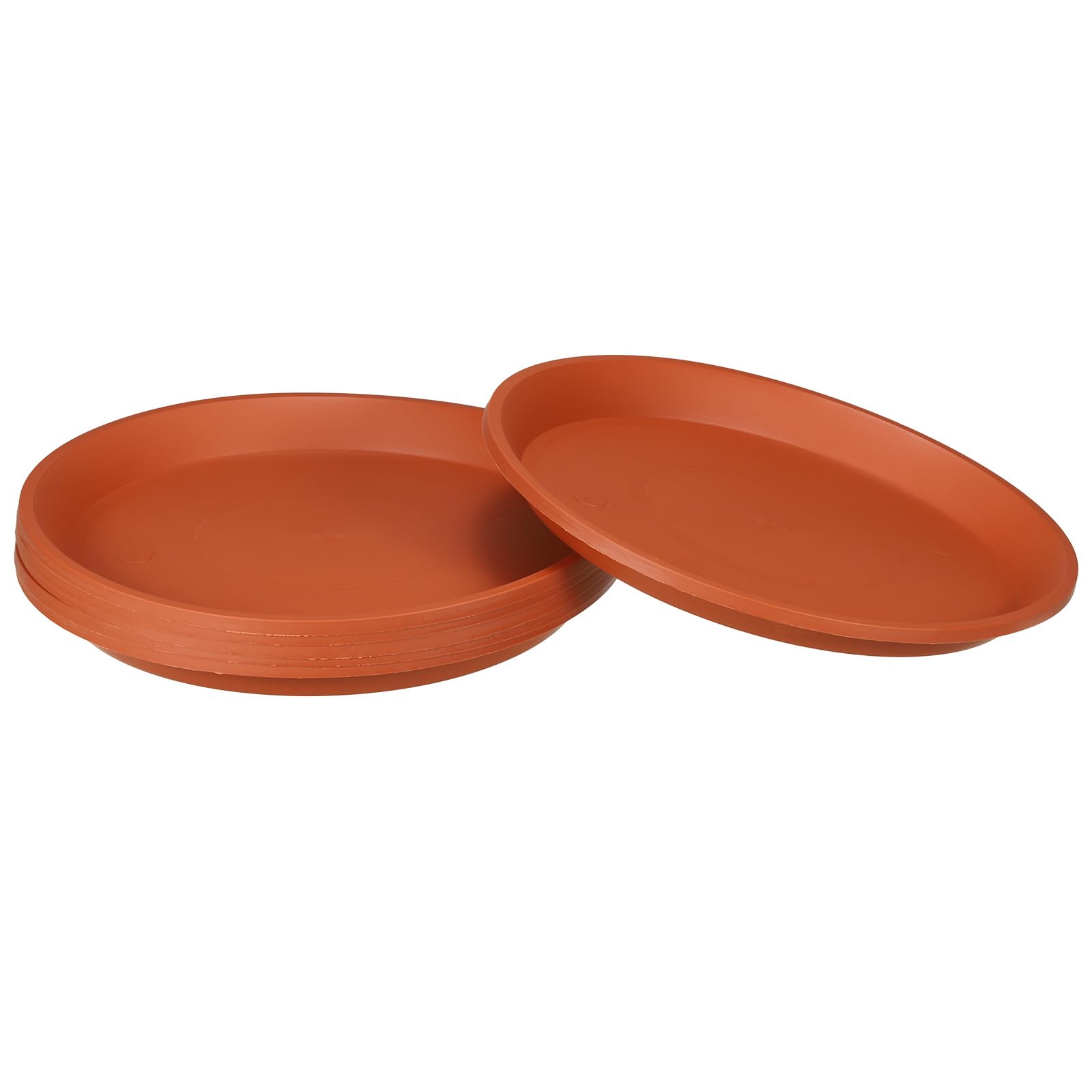 Soucoupes pour pot de fleurs rondes couleur terre cuite pour embellir votre balcon