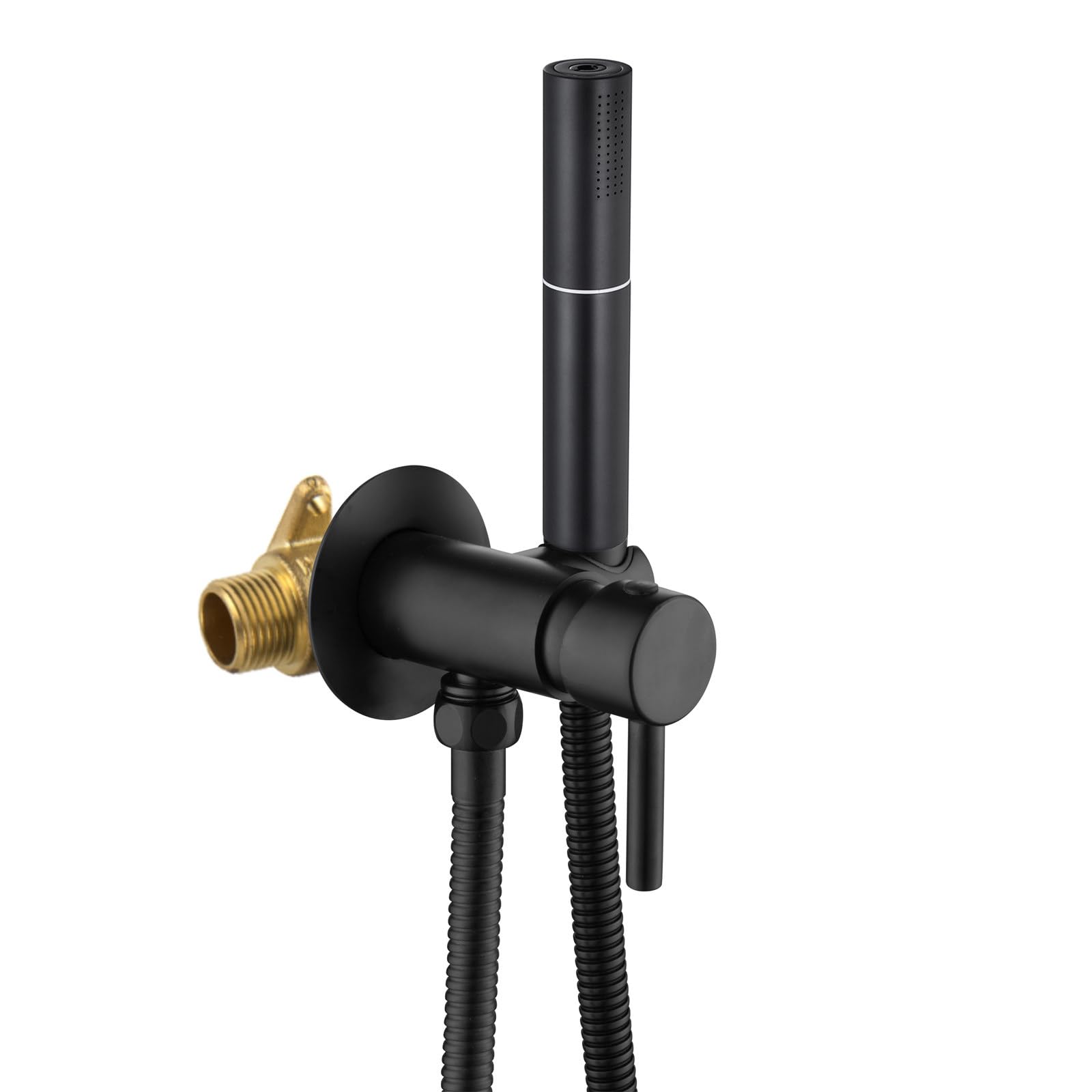 Kit douchette WC laiton au design noir mat de qualité supérieure pour bidet