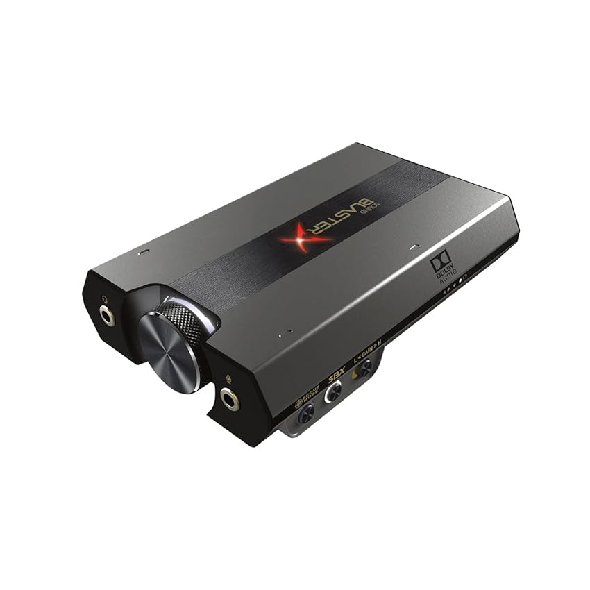 CREATIVE G6 7.1 HD Gaming DAC e scheda audio USB esterna con amplificatore cuffie Xamp per PS5, PS4, Xbox One, Nintendo Switch e PC