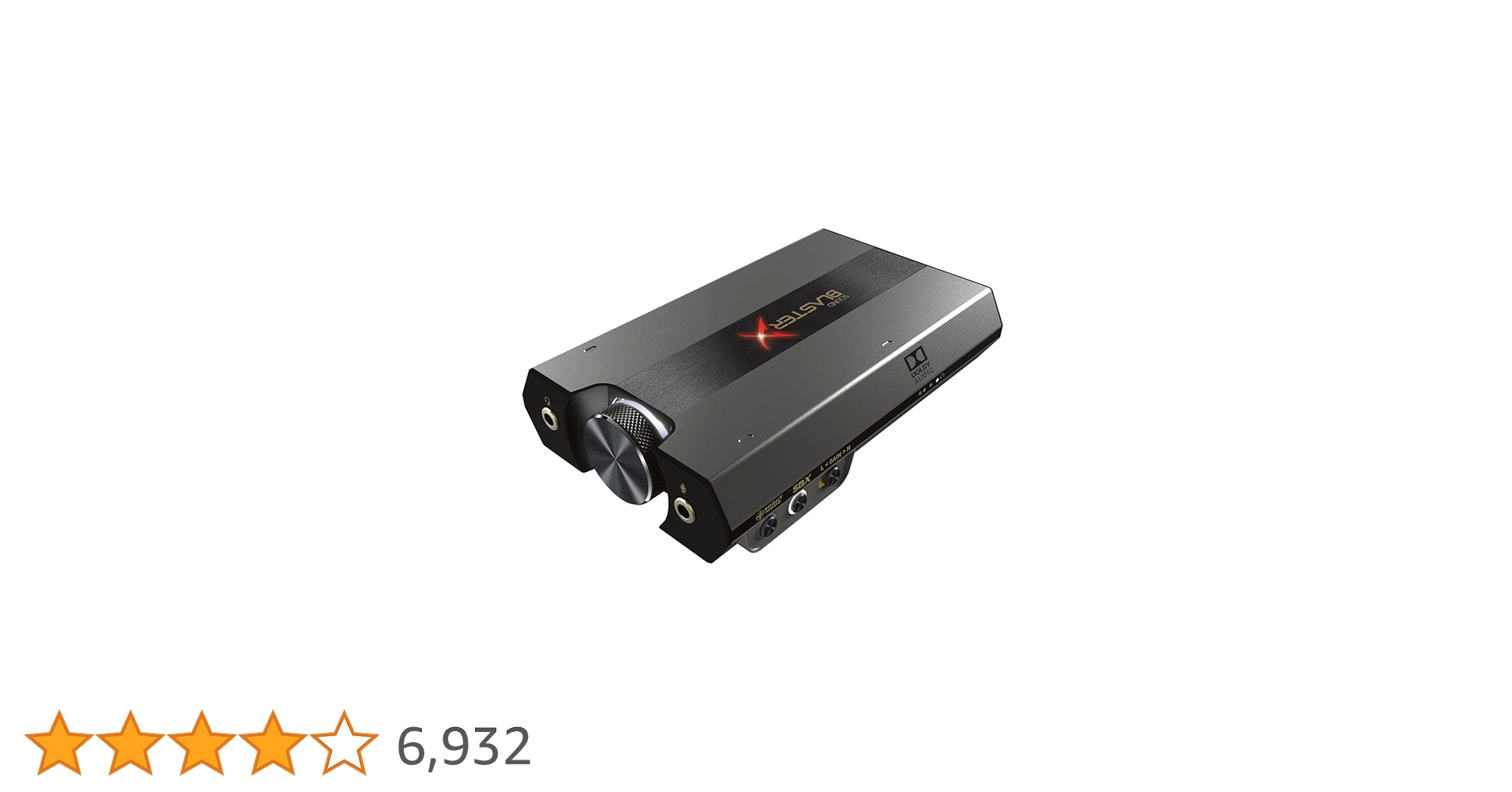 Creative Sound BlasterX G6 USBサウンドカード Sound BlasterX G6 7.1 HD Gaming DAC and External USB Sound