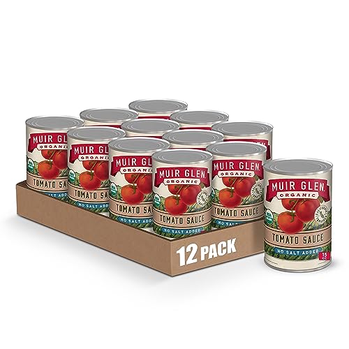 Muir Glen Organic Canned Tomato Sauce, No Salt Added