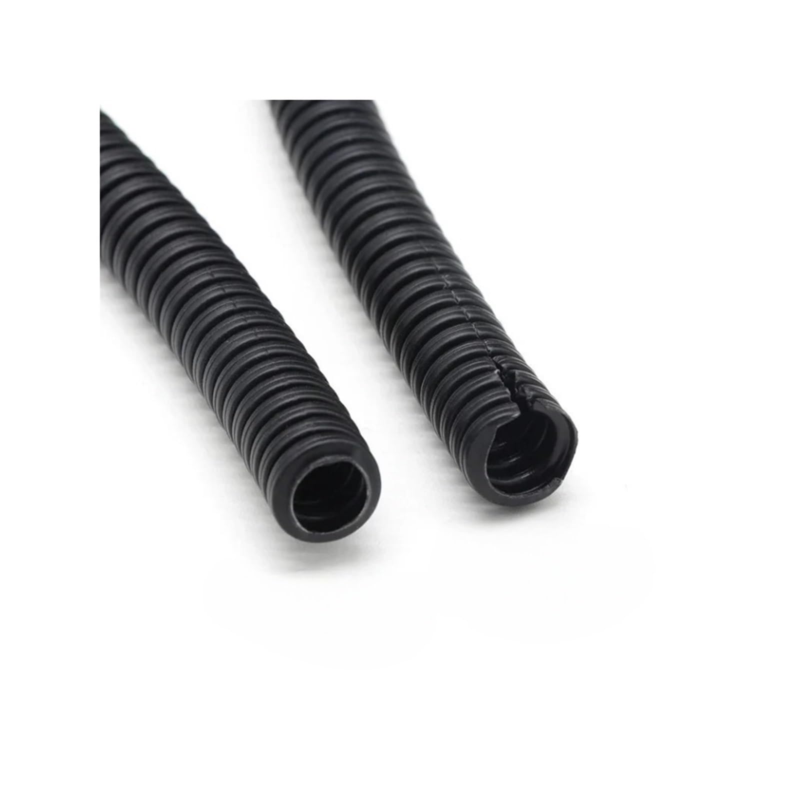 Tubo corrugato for tubo ondulato isolato in PP nero da 7,5 mm-34,5 mm Tubo corrugato in plastica for auto Cavo resistente al calore Manicotto protettivo(AD21.2xID17mm open,10 Meters)