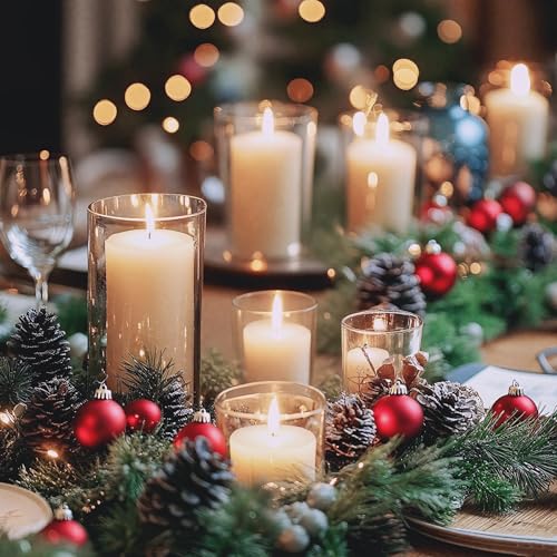 ZJGXH 36 Pcs White Pillar Candles - Image 10