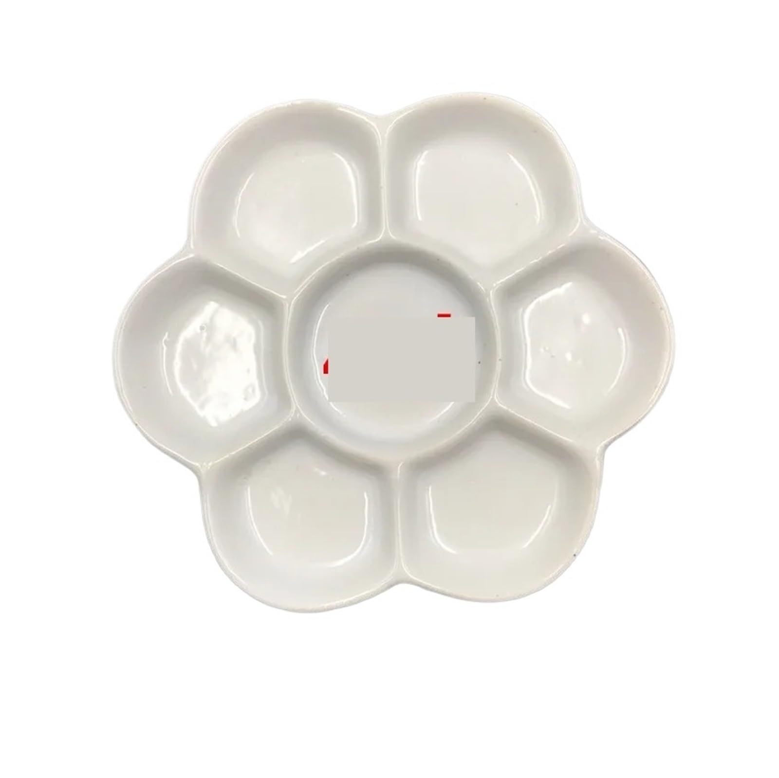 Ceramic Paint Palette Plum Ceramic Palette Gouache Acrylic Paint Tray Jingdezhen Pottery Watercolor Plate Beautiful Multi-specification for Watercolour(Ceramic 10.5x10.5cm)