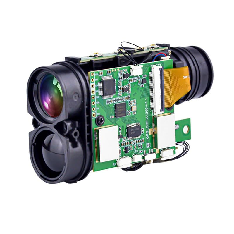 Compact Laser Rangefinder Module – High-Precision Distance Measuring Sensor with Dual Lens and PCB Board for UAV Integration(Optical Lens Module (excluding Screen))