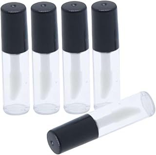 minkissy 50 Pçs Frascos De Bálsamo Labial Tubos De Brilho Labial Vazio Recarregável Recipiente De Brilho Labial Claro Brilho Labial Mini Recipiente Loção Frascos De Varinha Labial