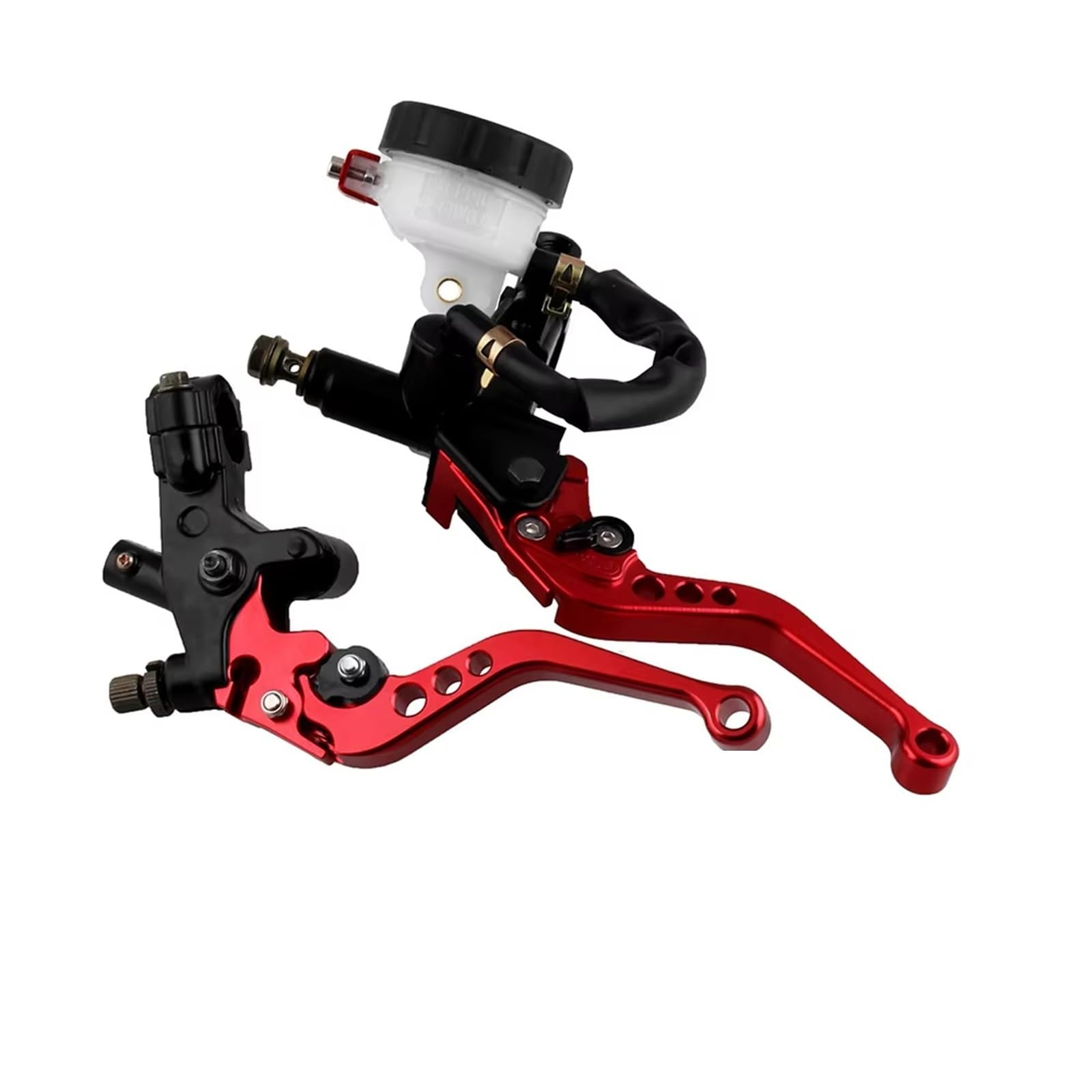 Beizhengbhd One Color Clutch Lever Handlebar For Universal 7/8" 22Mm Motorcycle Clutch Master Cylinder Reservoir Kit Fluid Set Aluminium Handle(D)