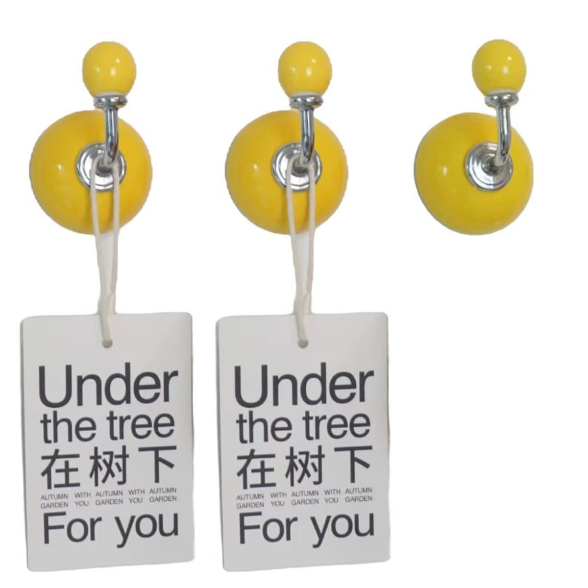 3Pack Colorful Magnetic Hooks, Heavy Duty Magnet Hooks for Refrigerators,Magnetic Hook for Hanging, Keys, Lockers, Home, Office, Classroom (Yellow)