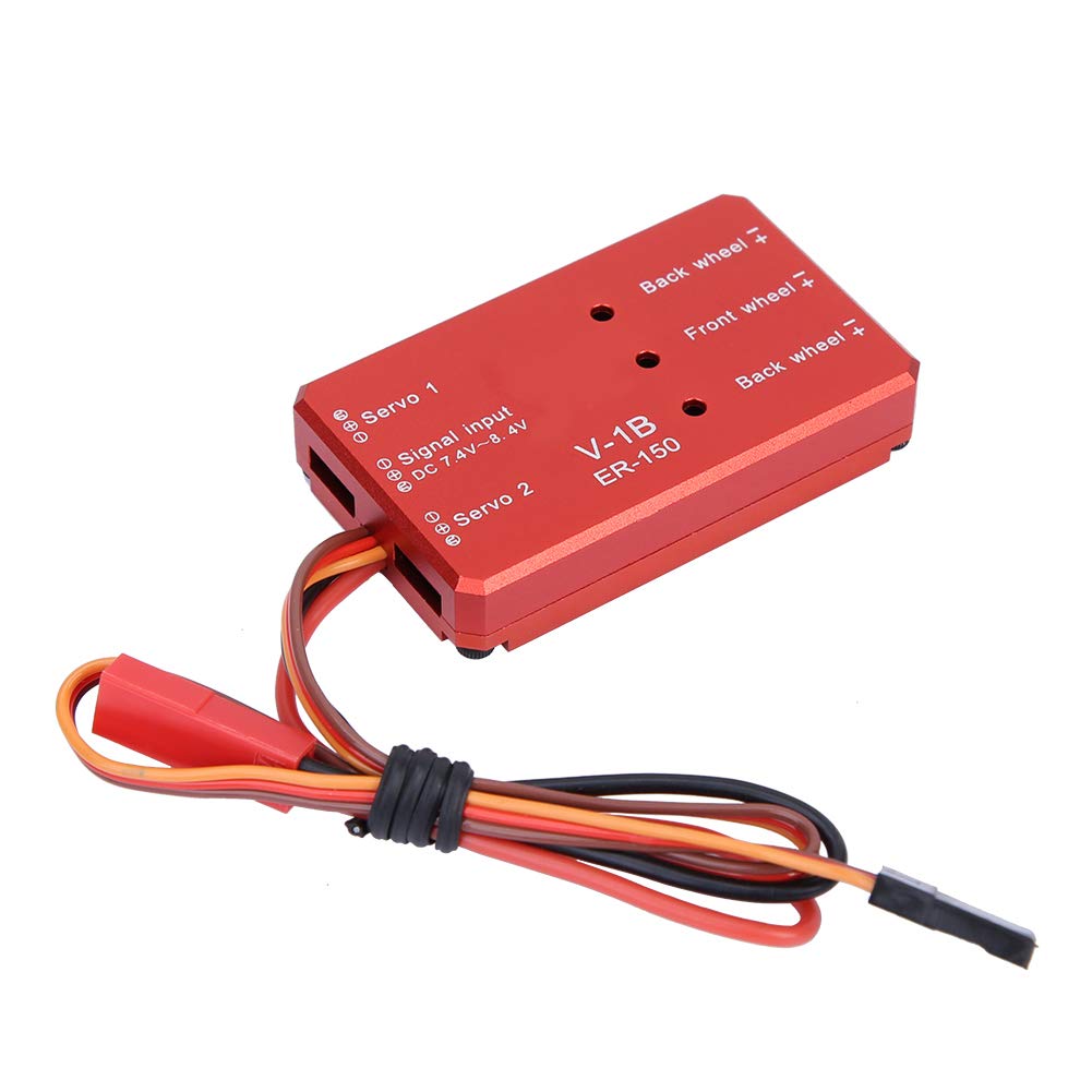 Tren de aterrizaje retráctil, JP Hobby ER-120 Sistema retráctil de aleación eléctrica para accesorio de ala fija RC (controlador (fuente de alimentación 2S))