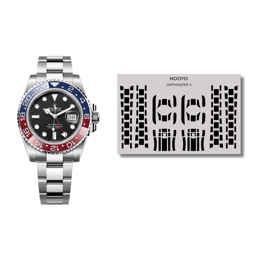 NOOYO Protective film for Rolex GMT-Master II Protection for case, clasp and bracelet Ref: 116710LN, 116710BLNR, 116713LN and more